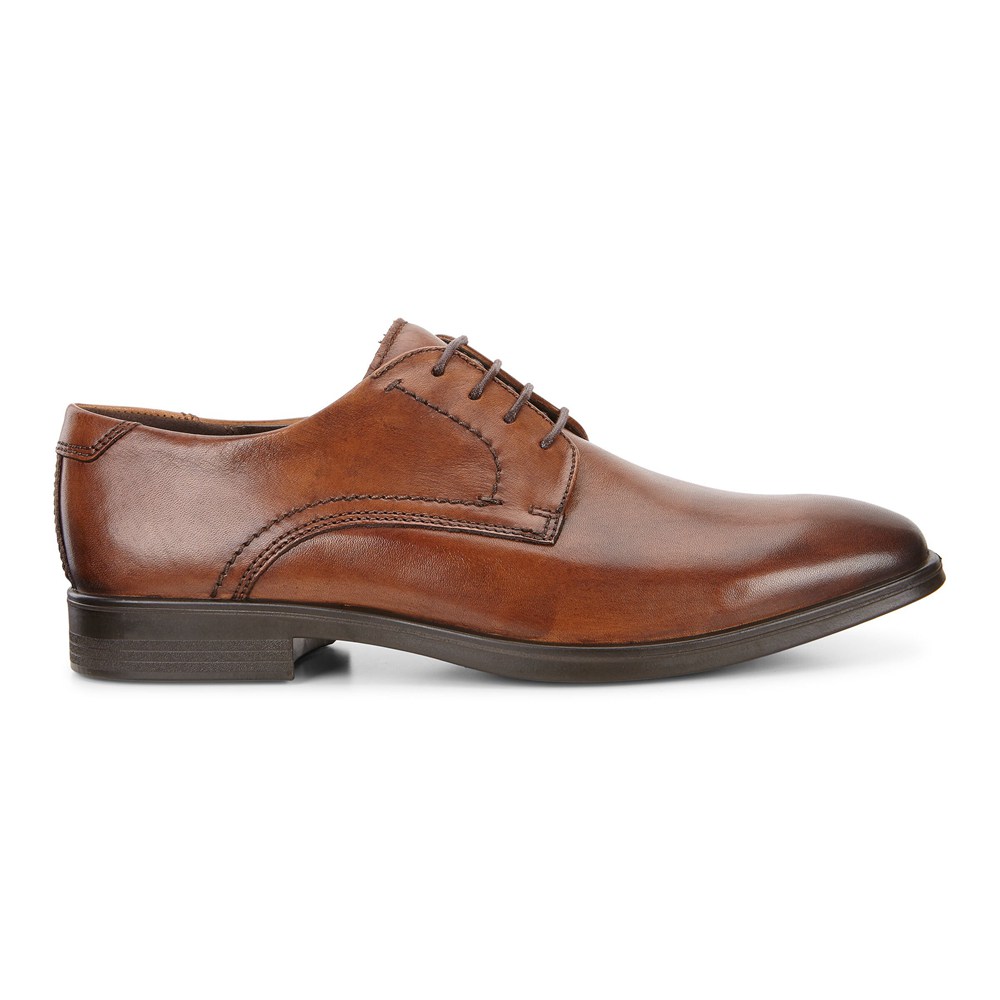 Mens Dress Shoes - ECCO Melbourne Tie - Brown - 5027PFNRM